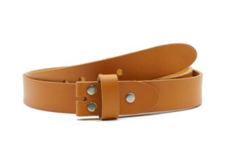 La Guêpe - Ceinture sans boucle cuir gold orangé  30 mm  1001 Choisir