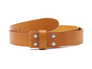 Ceinture sans boucle cuir gold orangé – 35 mm – 1002 Choisir par la marque La Guêpe La Guêpe - Ceinture sans boucle cuir gold orangé – 35 mm – 1002 Choisir