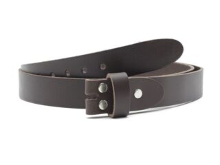 La Guêpe - Ceinture sans boucle cuir marron – 30 mm – 1001 Choisir