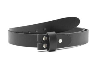 La Guêpe - Ceinture sans boucle cuir noir – 30 mm – 1001 Choisir