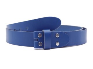 Ceinture sans boucle en cuir bleu royal – 35 mm – 1002 Choisir par la marque La Guêpe La Guêpe - Ceinture sans boucle en cuir bleu royal – 35 mm – 1002 Choisir