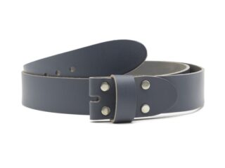 La Guêpe - Ceinture sans boucle en cuir gris foncé – 45 mm – 1004 Choisir