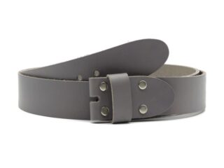 La Guêpe - Ceinture sans boucle en cuir gris moyen  40 mm  1003 Choisir