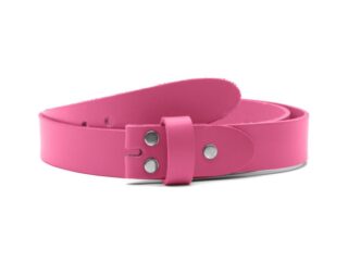 La Guêpe - Ceinture sans boucle en cuir rose  30 mm  1001 Choisir