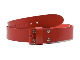 Ceinture sans boucle en cuir rouge – 45 mm – 1004 Choisir par la marque La Guêpe La Guêpe - Ceinture sans boucle en cuir rouge – 45 mm – 1004 Choisir