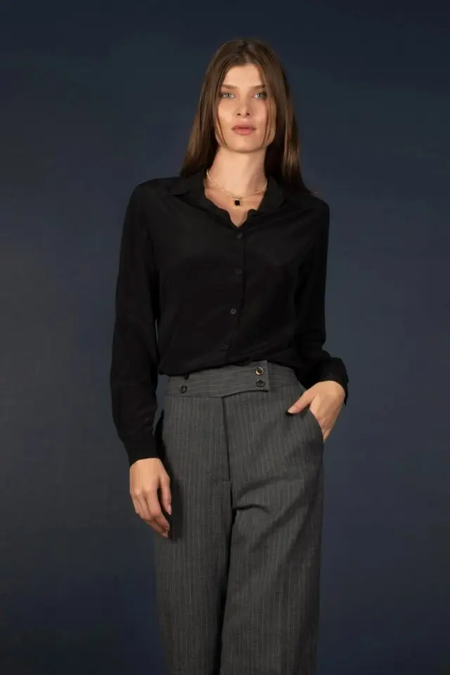 My tailor is Joh - Chemise Femme Soie Noir – Conception