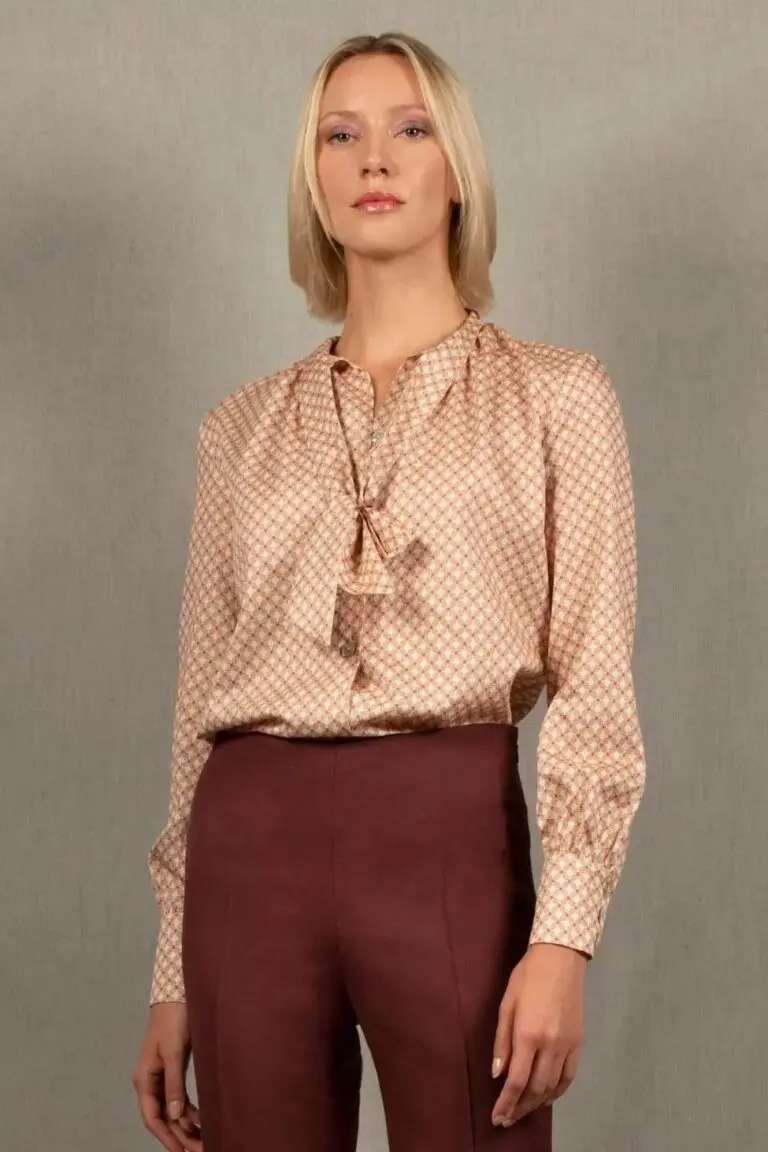 My tailor is Joh - Chemisier Col Lavallière en Coton à Motifs – Sœur