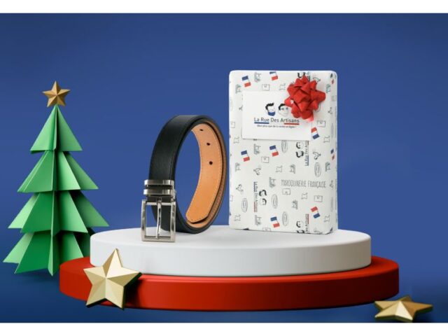 La Guêpe - Ceintures - Coffret 1 ceinture luxe ajustable noir avec boucle à pince