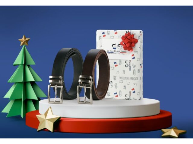 La Guêpe - Ceintures - Coffret 2 ceintures casual ajustables noir et marron avec boucle à pince