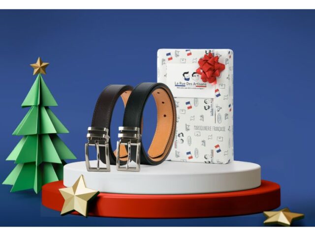 La Guêpe - Ceintures - Coffret 2 ceintures luxe ajustables noir et marron avec boucle à pince