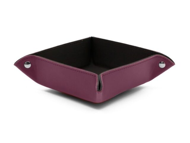 Lavoisier Maroquinier - Coffret accessoires de bureau en cuir bordeaux - COF acc.1