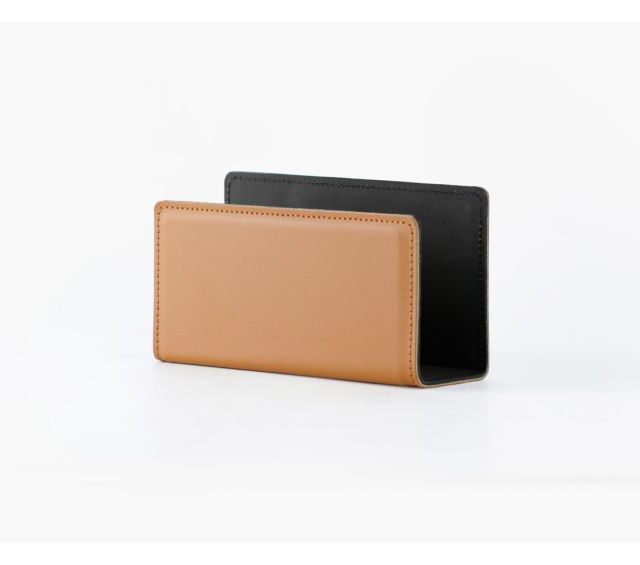 Lavoisier Maroquinier - Coffret accessoires de bureau en cuir gold - COF acc.1