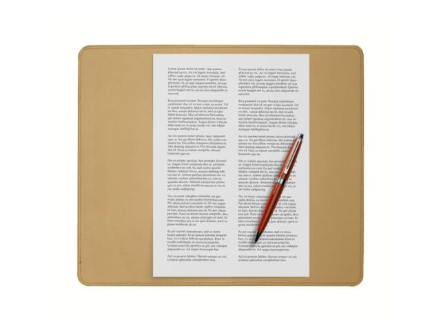 Lavoisier Maroquinier - Coffret classique 38cm en cuir beige - COF-500-38