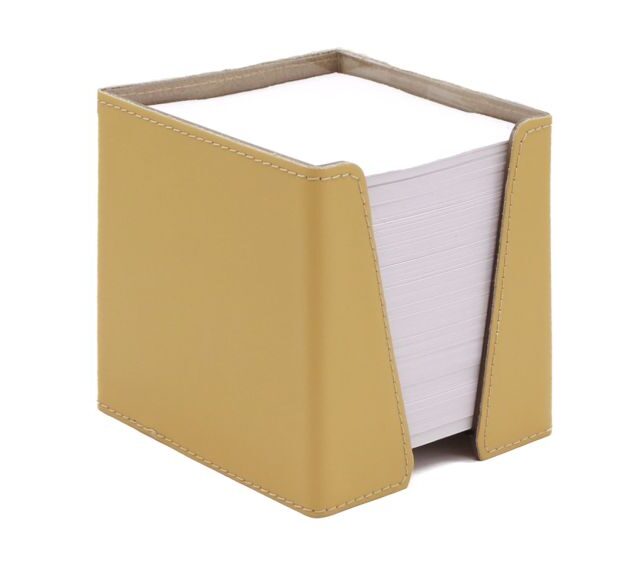 Lavoisier Maroquinier - Coffret classique 38cm en cuir beige - COF-500-38