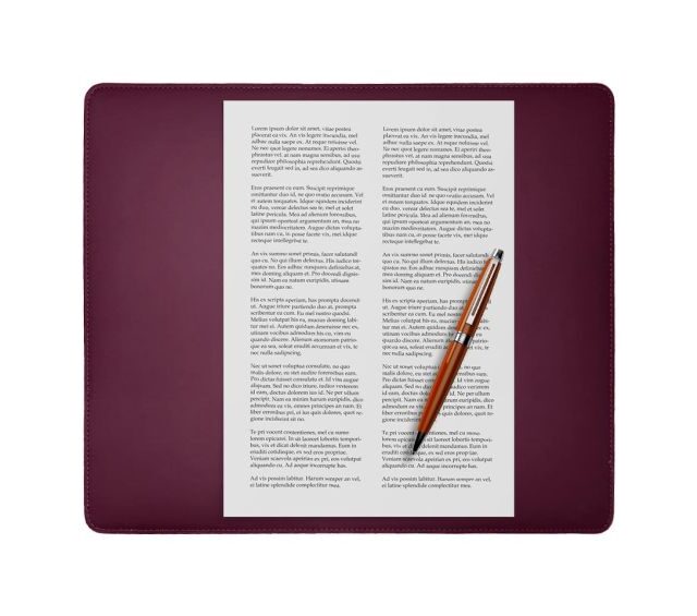 Lavoisier Maroquinier - Coffret classique 38cm en cuir bordeaux - COF-500-38