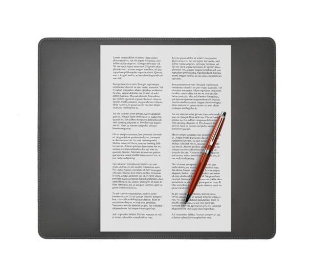 Lavoisier Maroquinier - Coffret classique 38cm en cuir gris - COF-500-38