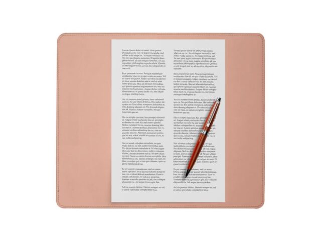 Lavoisier Maroquinier - Coffret classique 38cm en cuir rose - COF-500-38