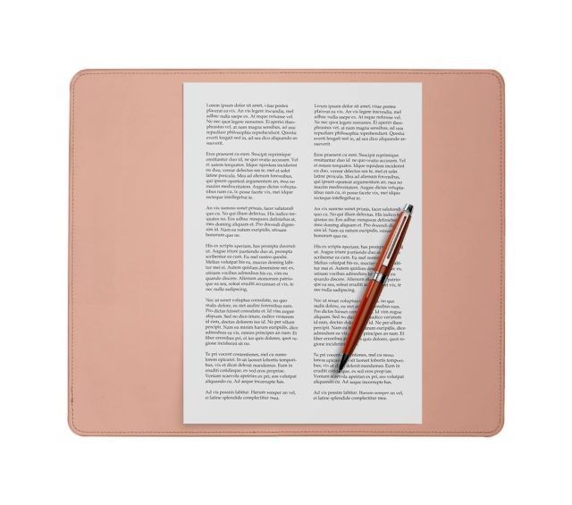 Lavoisier Maroquinier - Coffret classique 38cm en cuir rose - COF-500-38