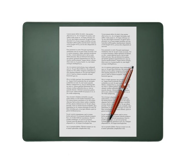 Lavoisier Maroquinier - Coffret classique 38cm en cuir vert - COF-500-38