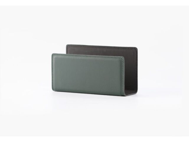 Lavoisier Maroquinier - Coffret classique 38cm en cuir vert - COF-500-38