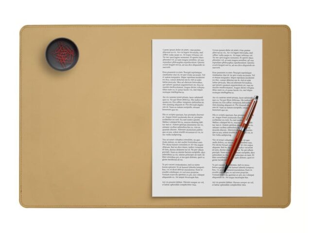 Lavoisier Maroquinier - Coffret classique 50cm en cuir beige - COF-500-50