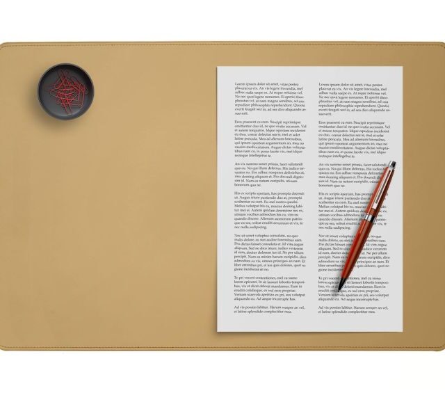 Lavoisier Maroquinier - Coffret classique 50cm en cuir beige - COF-500-50