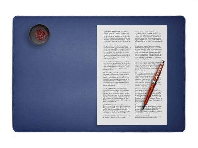 Lavoisier Maroquinier - Coffret classique 50cm en cuir bleu - COF-500-50