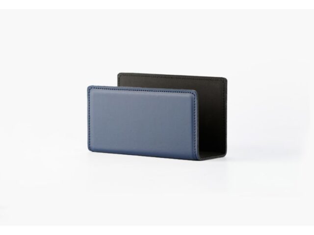 Lavoisier Maroquinier - Coffret classique 50cm en cuir bleu - COF-500-50