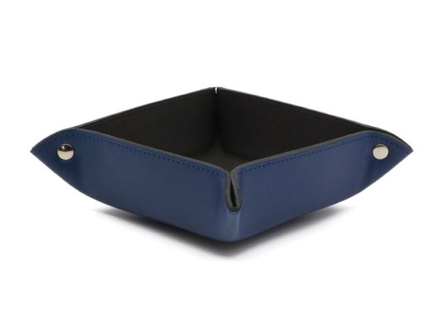 Lavoisier Maroquinier - Coffret classique 50cm en cuir bleu - COF-500-50