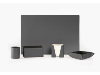 LAVOISIER Maroquinier - Coffret classique 50cm en cuir gris  COF-500-50