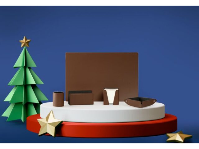 Lavoisier Maroquinier - Coffret classique 50cm en cuir marron - COF-500-50