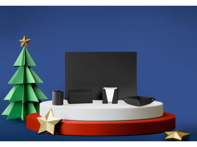 Lavoisier Maroquinier - Coffret classique 50cm en cuir noir - COF-500-50