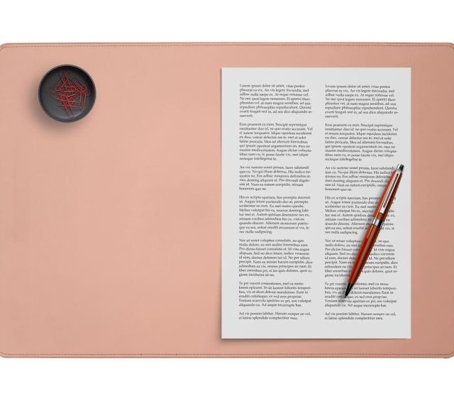 Lavoisier Maroquinier - Coffret classique 50cm en cuir rose - COF-500-50