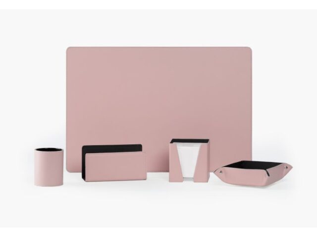 LAVOISIER Maroquinier - Coffret classique 50cm en cuir rose – COF-500-50