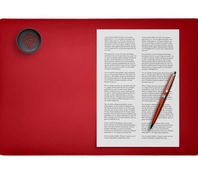 Lavoisier Maroquinier - Coffret classique 50cm en cuir rouge - COF-500-50