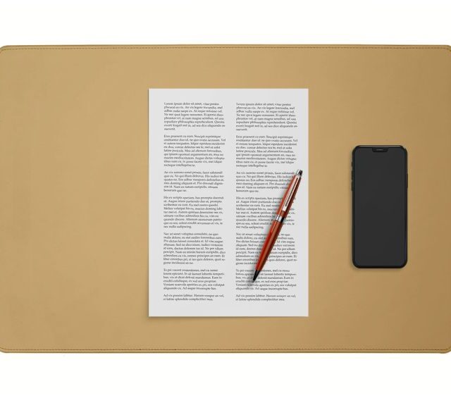 Lavoisier Maroquinier - Coffret classique 60cm en cuir beige - COF-500-60