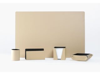 LAVOISIER Maroquinier - Coffret classique 60cm en cuir beige  COF-500-60