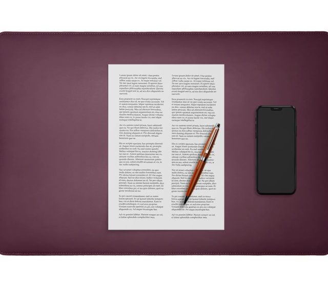 Lavoisier Maroquinier - Coffret classique 60cm en cuir bordeaux - COF-500-60