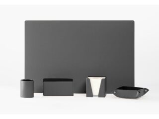 LAVOISIER Maroquinier - Coffret classique 60cm en cuir gris  COF-500-60