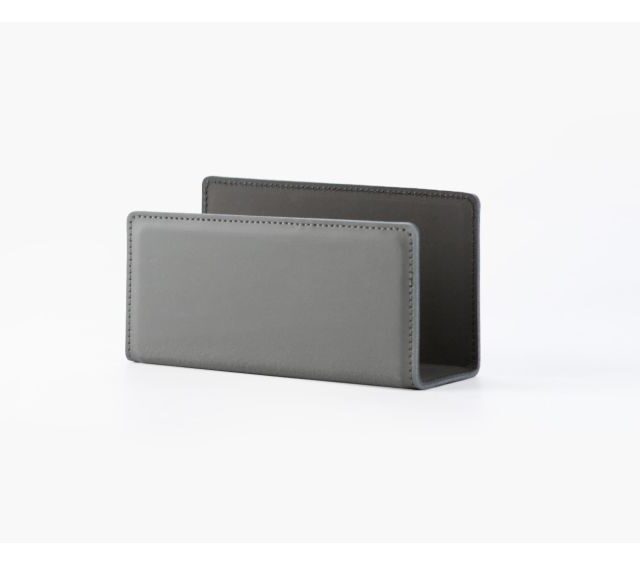 Lavoisier Maroquinier - Coffret classique 60cm en cuir gris - COF-500-60