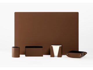 LAVOISIER Maroquinier - Coffret classique 60cm en cuir marron  COF-500-60