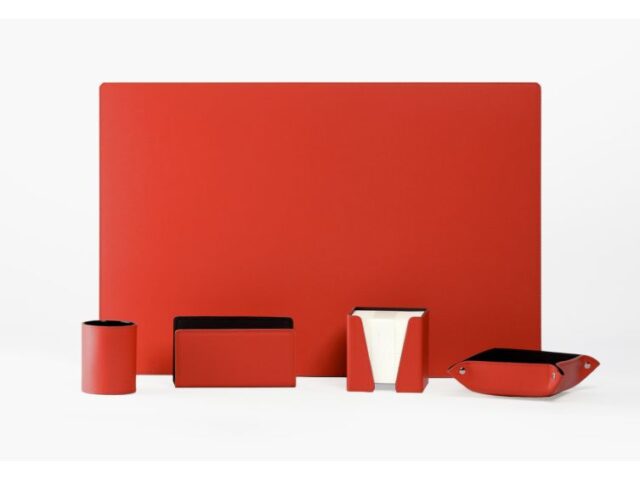 LAVOISIER Maroquinier - Coffret classique 60cm en cuir rouge – COF-500-60