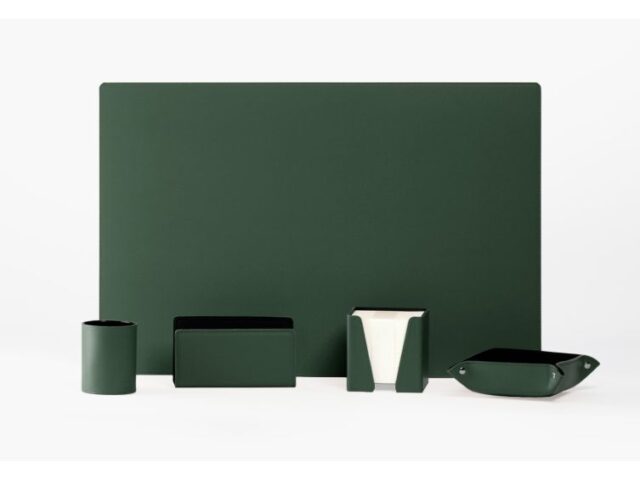 LAVOISIER Maroquinier - Coffret classique 60cm en cuir vert – COF-500-60