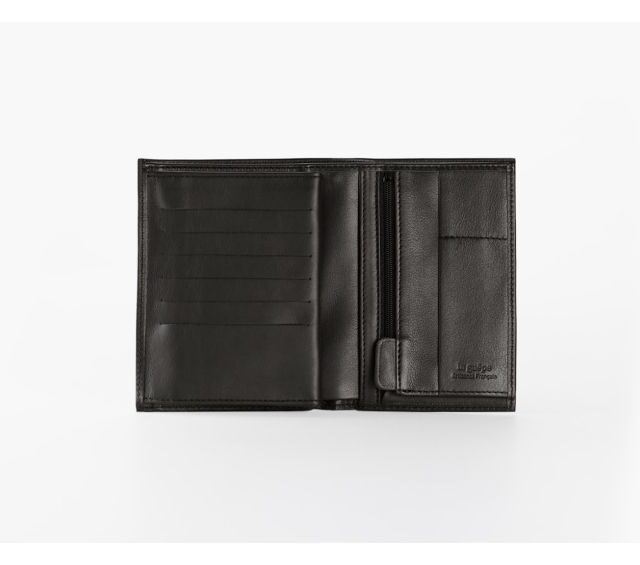 La Guêpe - Petite Maroquinerie - Coffret portefeuille iconique 15cm noir