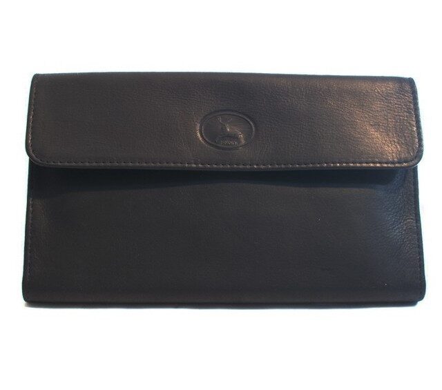 La Guêpe - Petite Maroquinerie - Compagnon en cuir noir - 290