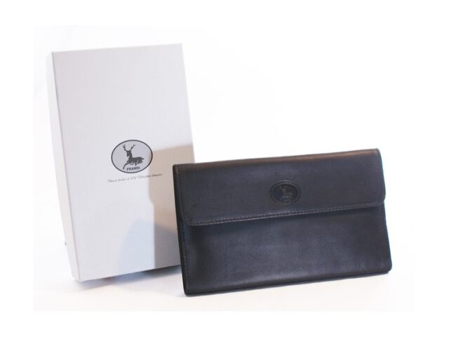 La Guêpe - Petite Maroquinerie - Compagnon en cuir noir - 290