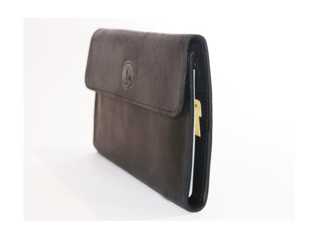 La Guêpe - Petite Maroquinerie - Compagnon en cuir noir - 290