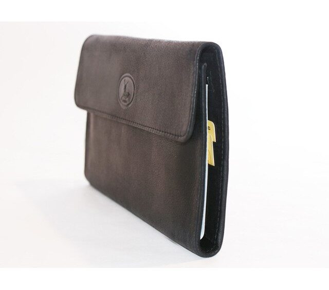 La Guêpe - Petite Maroquinerie - Compagnon en cuir noir - 290