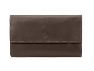 La Guêpe - Portefeuille compagnon en cuir marron – 573