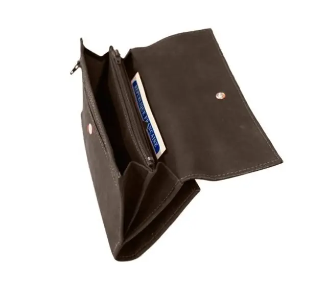 Portefeuille Compagnon BOSS Racing Team - Cuir Marron, Vintage, Occasion, Unisexe